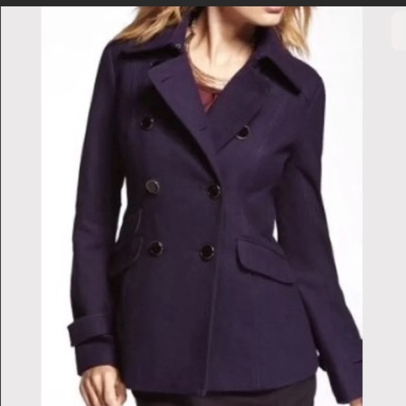 Double Breasted Woolblend Pea Coat 